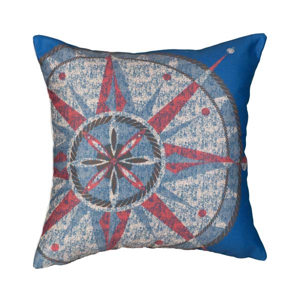 Rennie & Rose Costal pillow in Ye Olde Compass Rose